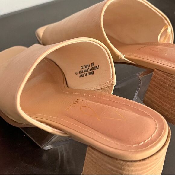 Joie Women’s Olympia Slip On Slide Mule Sandals Size 8, Tan brown block heel - Picture 6 of 16